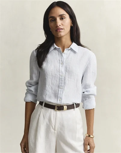 Gant - Linen Skjorte - Light Blue